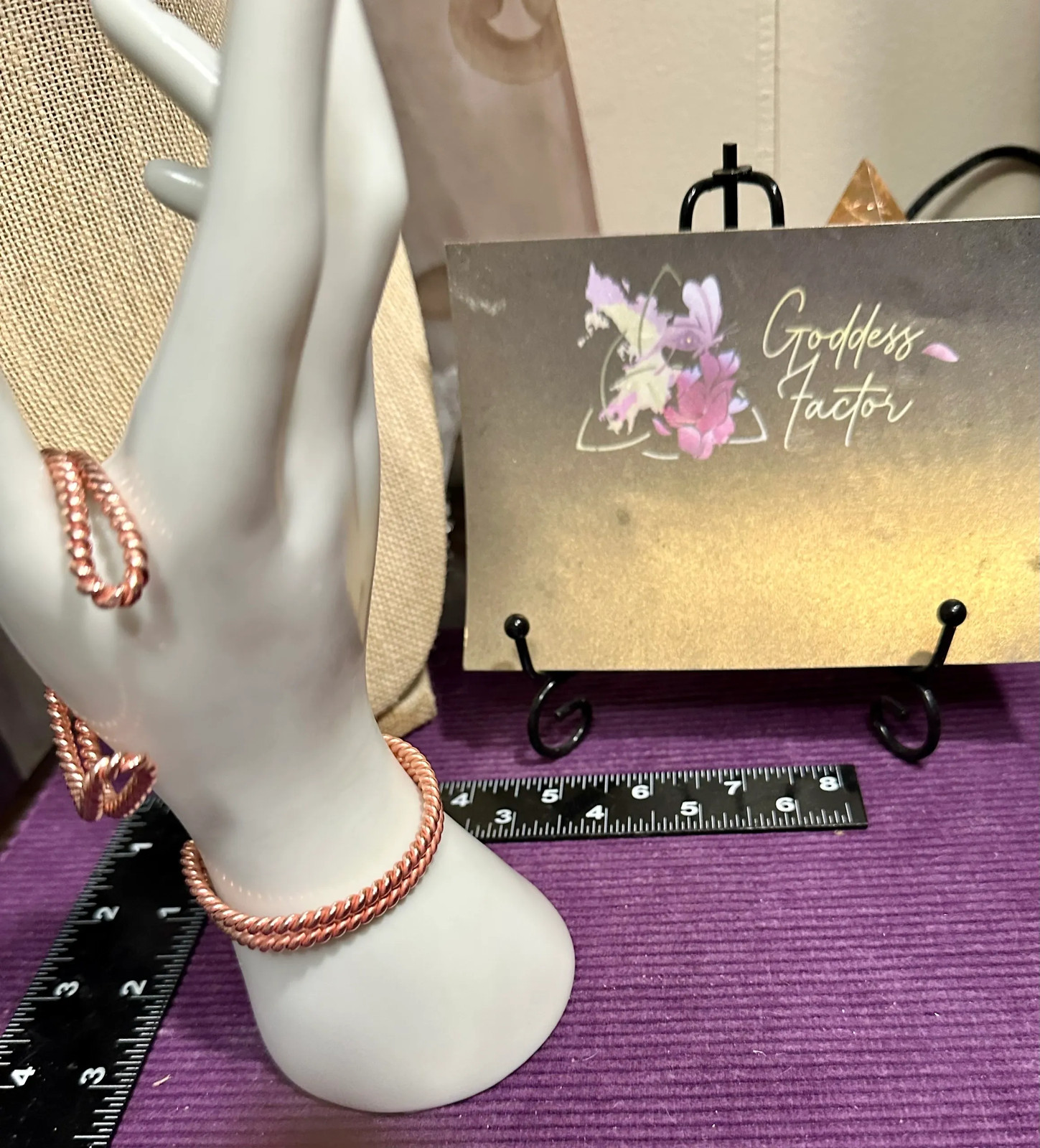 Copper Tensor Ring Cuff Bracelets