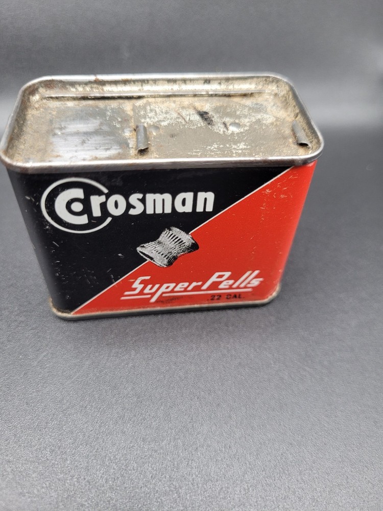 Vintage Crosman Super Pells .22 Cal Tin Can