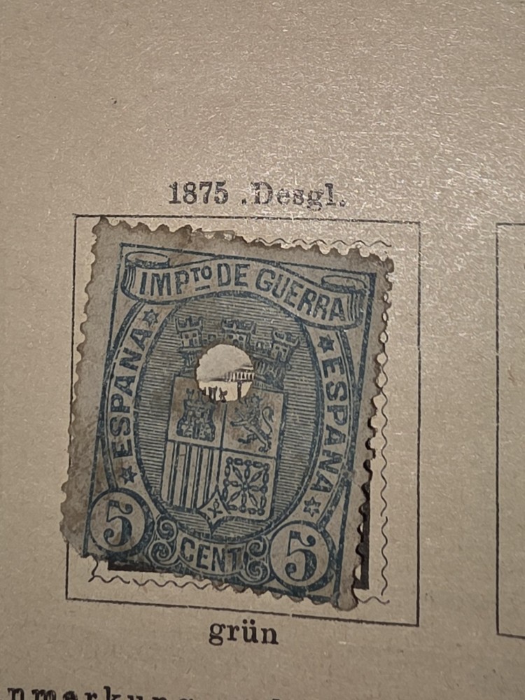 Foreign Spanien 5c Stamp Used - #I205
