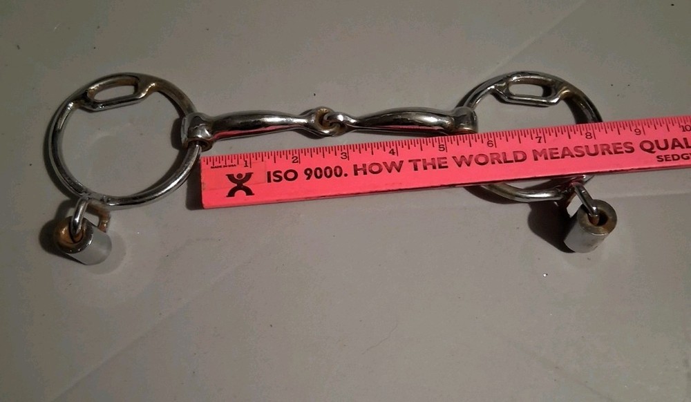 English, O-Ring, Adjustable, Rollers, Snaffle Horse Bit, 5"