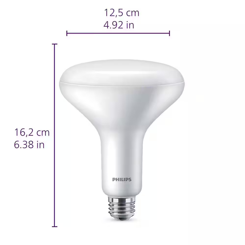 65-Watt Equivalent BR40 Ultra Definition Dimmable E26 LED Light Bulb Soft White