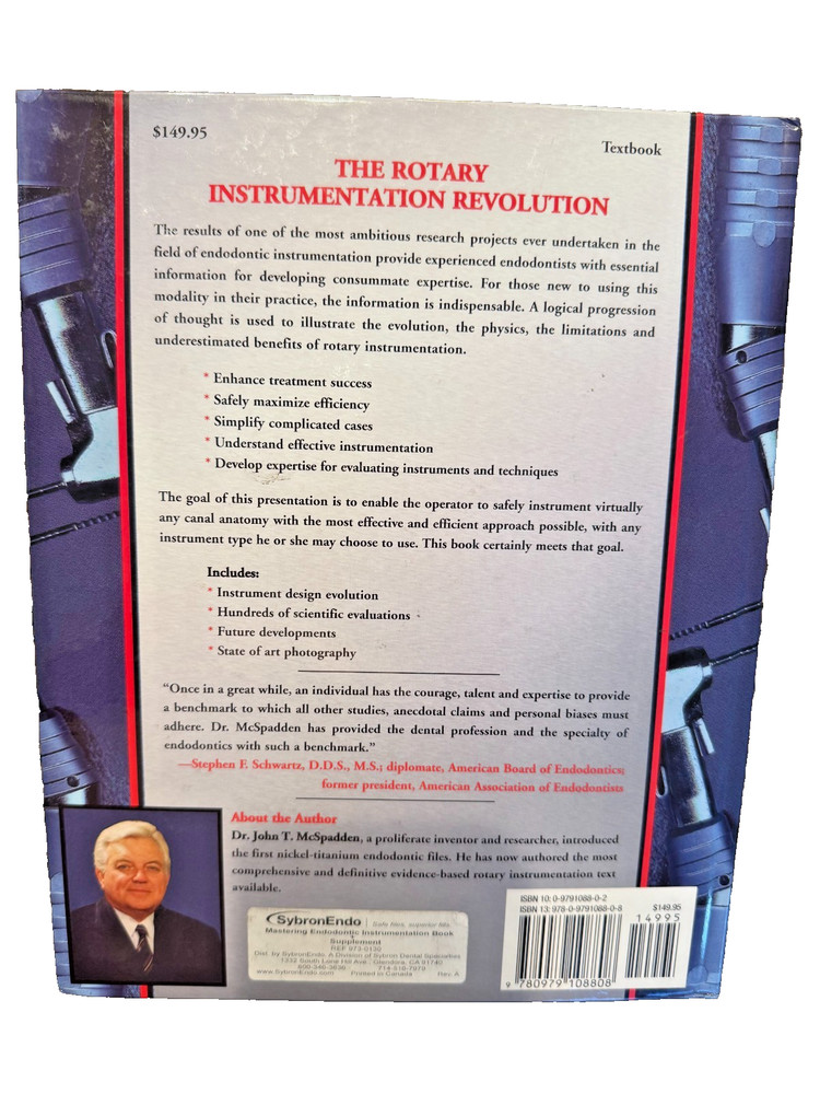 MASTERING ENDODONTIC INSTRUMENTATION BOOK John McSpadden