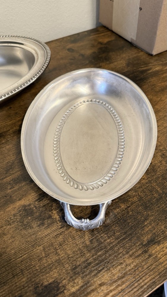 Vintage Silver Plated Serving Dish with Lid