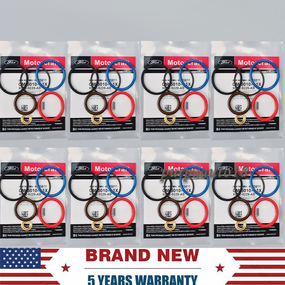 8 Pack OEM Injector O-Ring Kit For 7.3 Power Stroke Ford CM5010 XC3Z9229AB USA