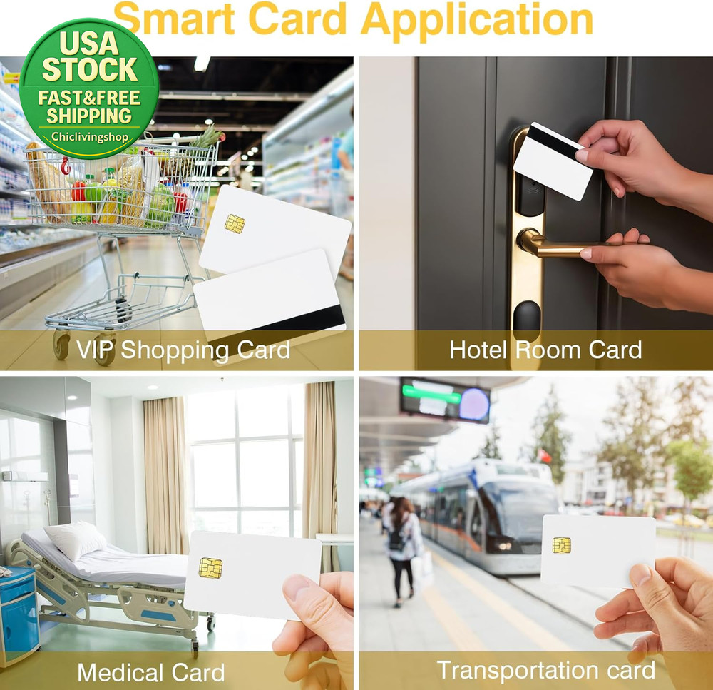 J3R180 Java Smart Card Replacement for J2A040 3 Pack with HICO Magnetic Stripe