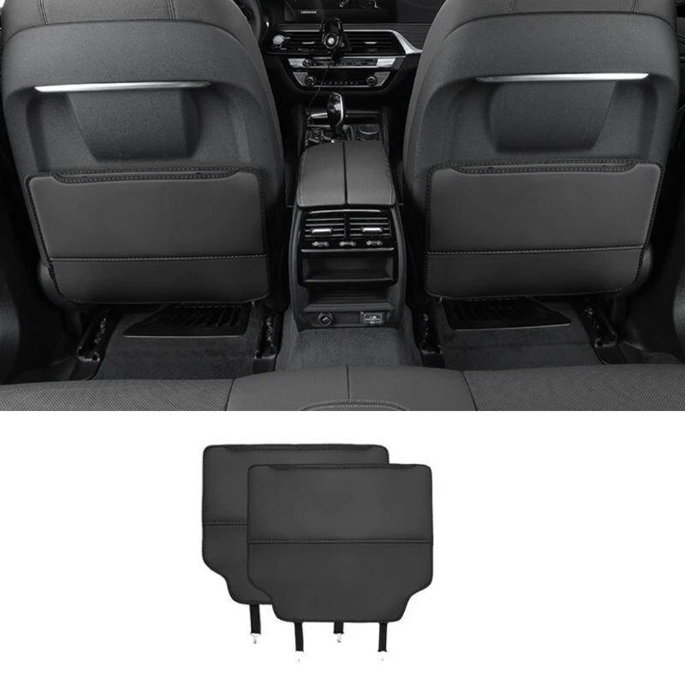 PU Leather Car Seat Back Anti-Kick Mat Pad Universal Protector Cover Accessories
