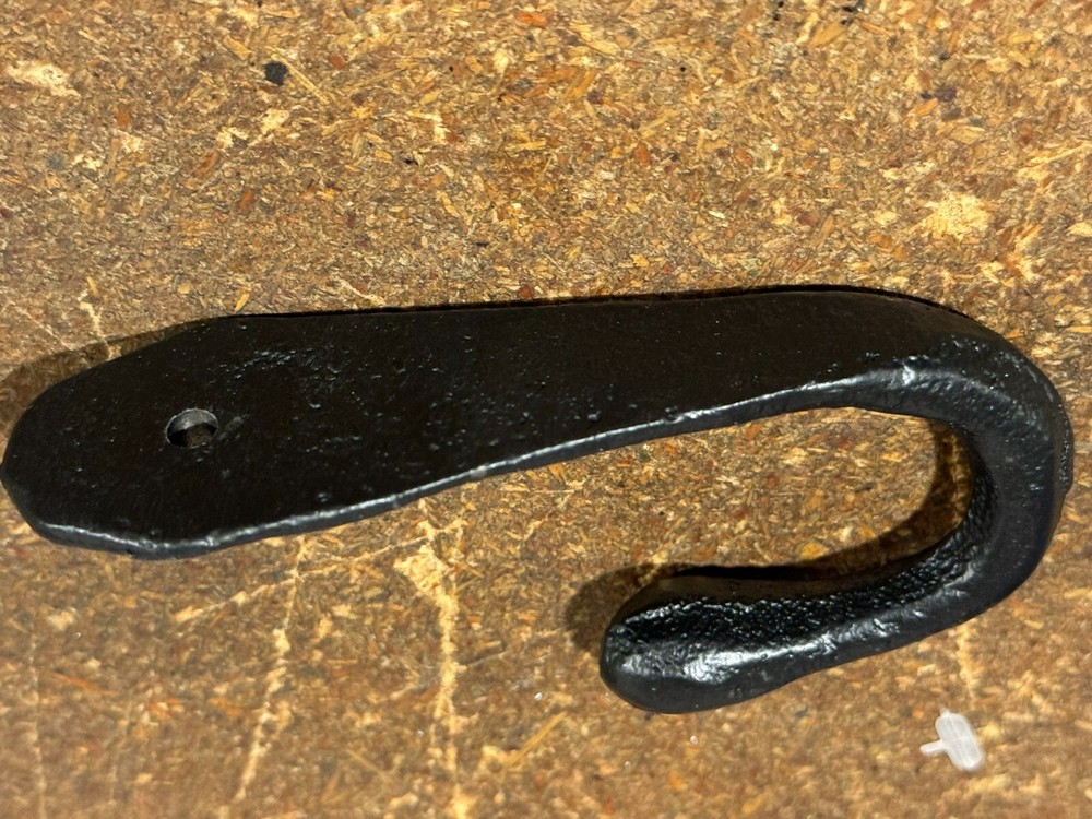 Primitive Foundry 4" Solid Core Metal Cast Iron Wall Hook Bathroom Towel Hanger