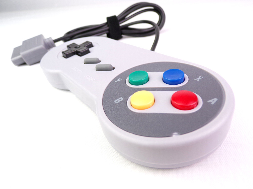 2-PACK Super Nintendo SNES Console Replacement SFC Controller 6FT Cord - NEW