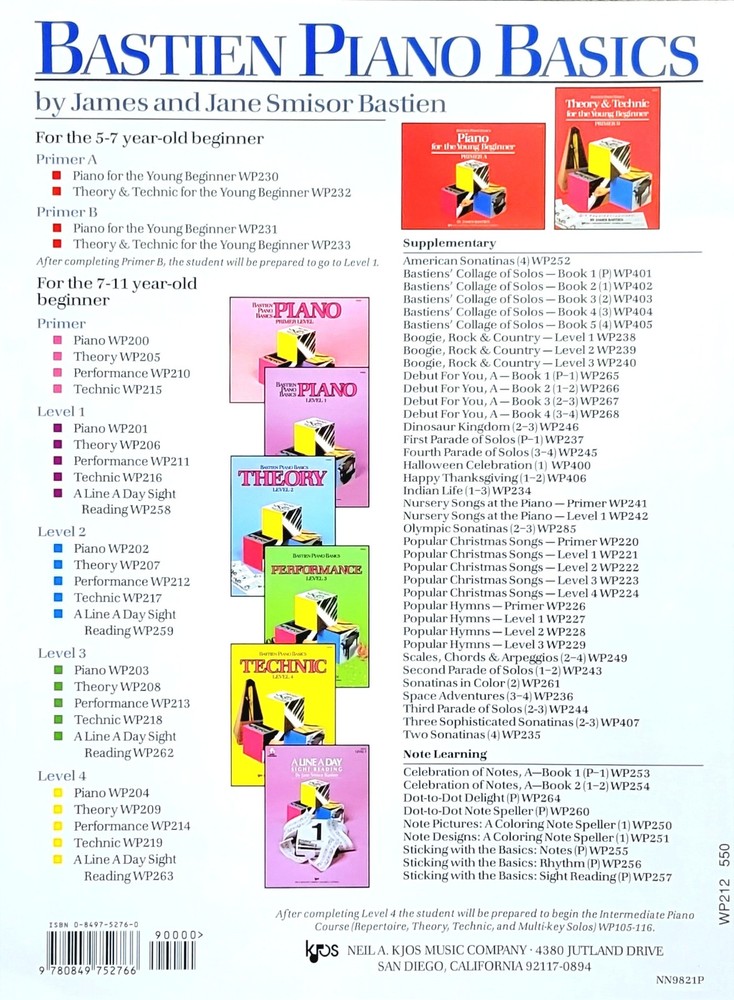 Bastien Piano Basics Performance Level 2