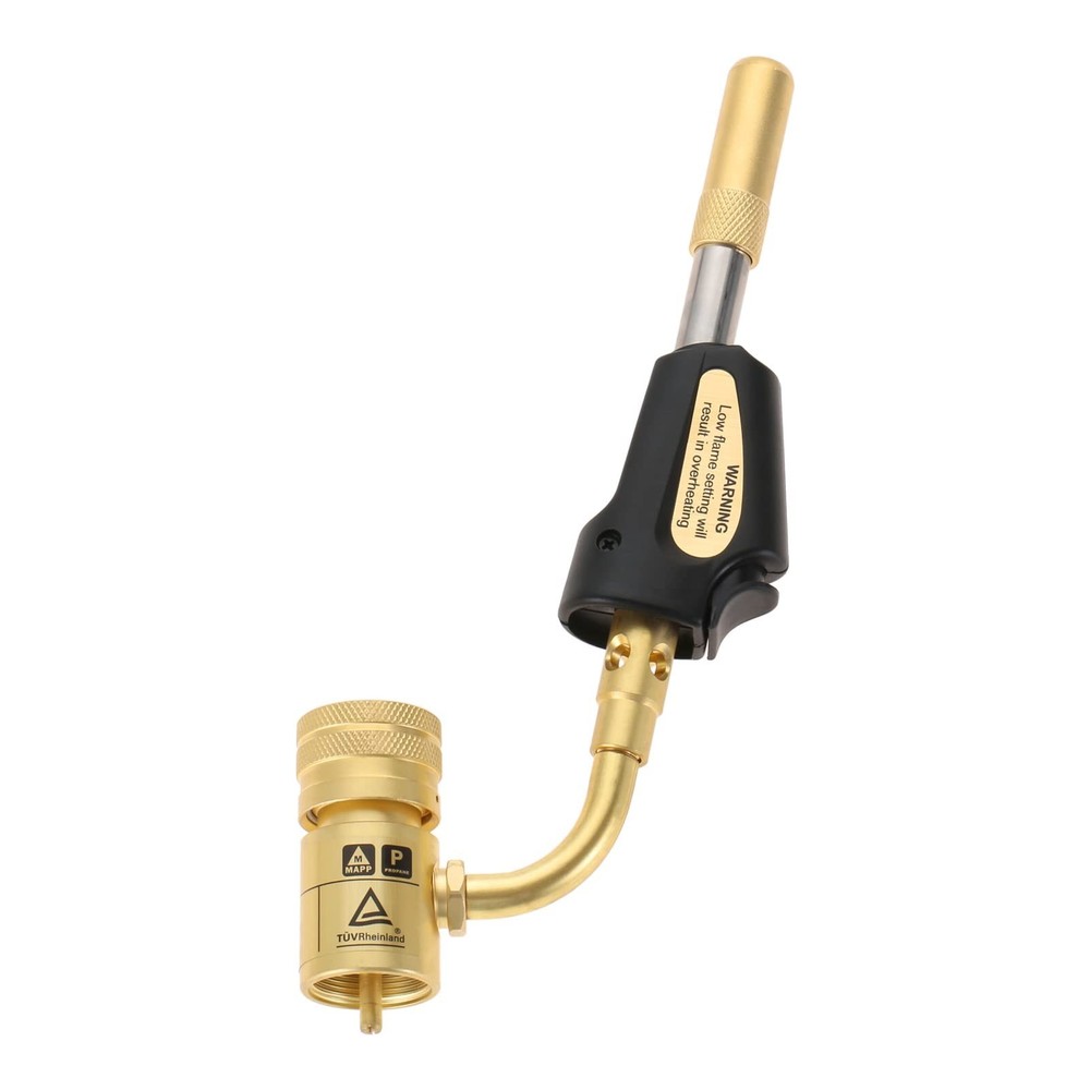 Turbo Torch Tips with Self-Ignition & Adjustable Regulator for MAPP/Propane - We
