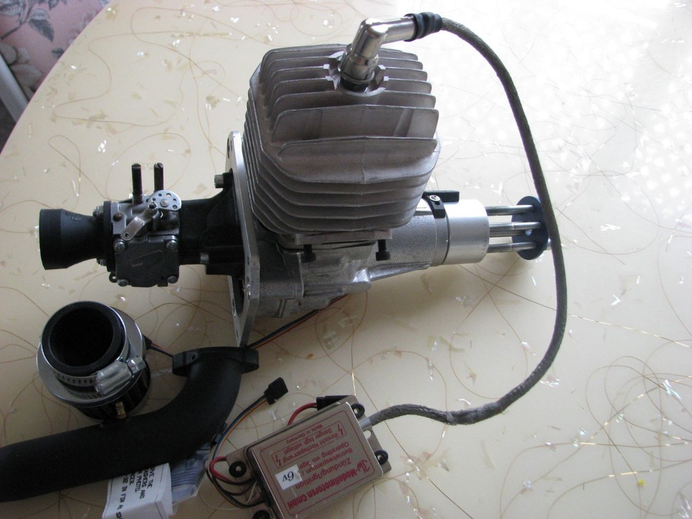 LARGE RC 3W GAS IGNITION ENGINE GERMAN MFG