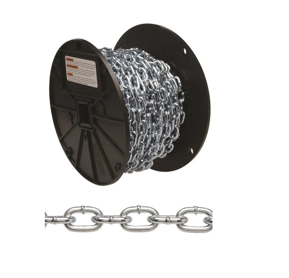 #2 x 250' Zinc Machine Chain