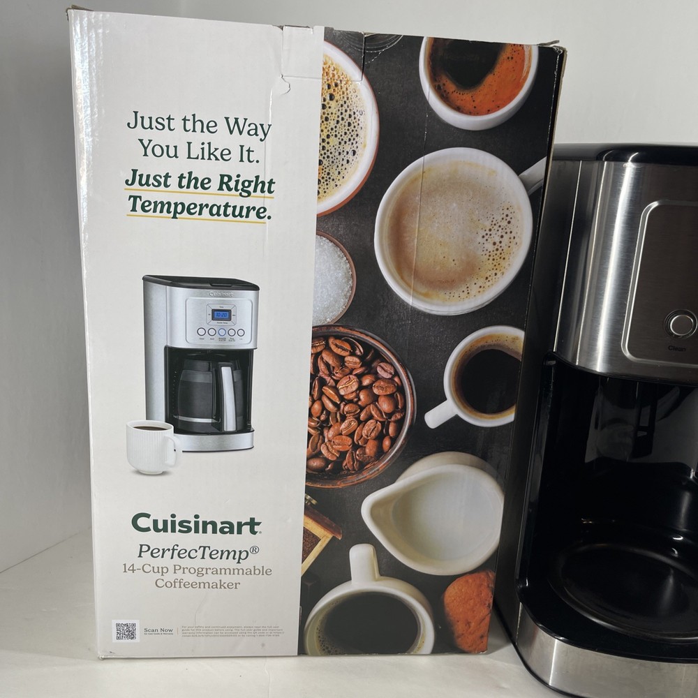 Cuisinart Coffee Maker PerfecTemp 14 Cup Programmable Brew Pause 3 Temp DCC3200