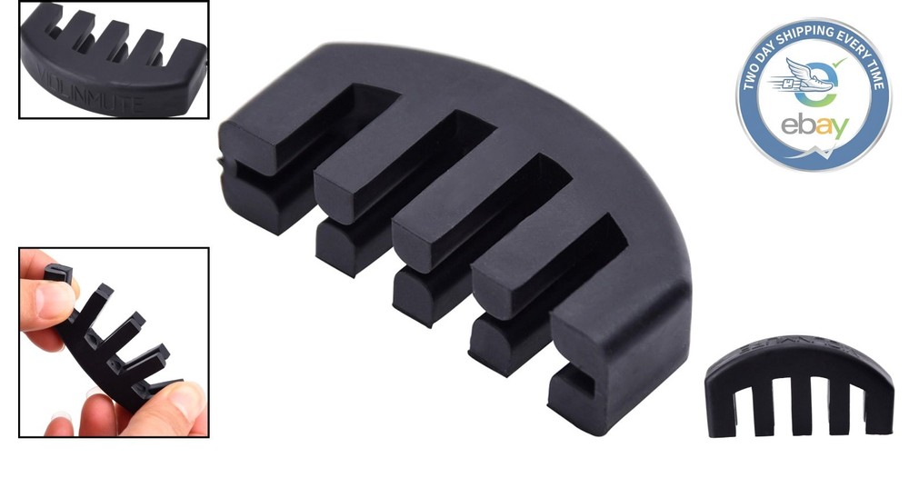 Silent Practice Rubber Mute for 4/4 Violins - Durable & Non-Scratch Design
