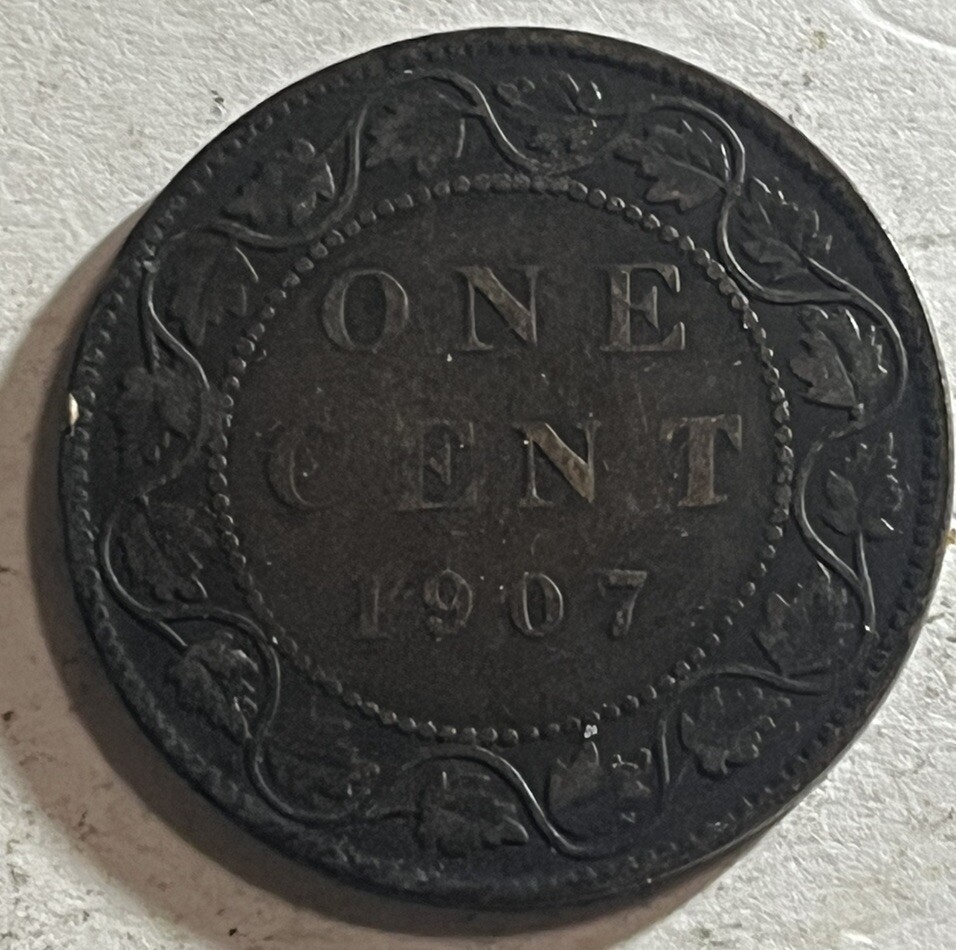 Victoria  Large 1c Canada 1907