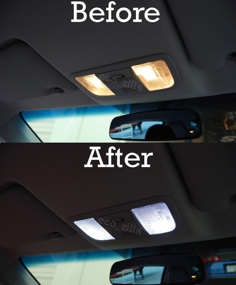 Fits 2011-2014 Kia Picanto WHITE LED Interior Light Accessories Package Kit 4 PC