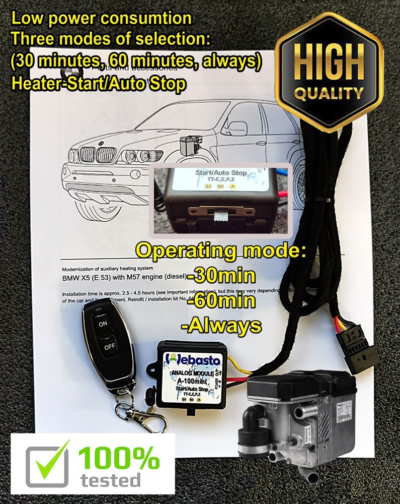 BMW X5 Webasto remote control Autonomous Start/AutoStop
