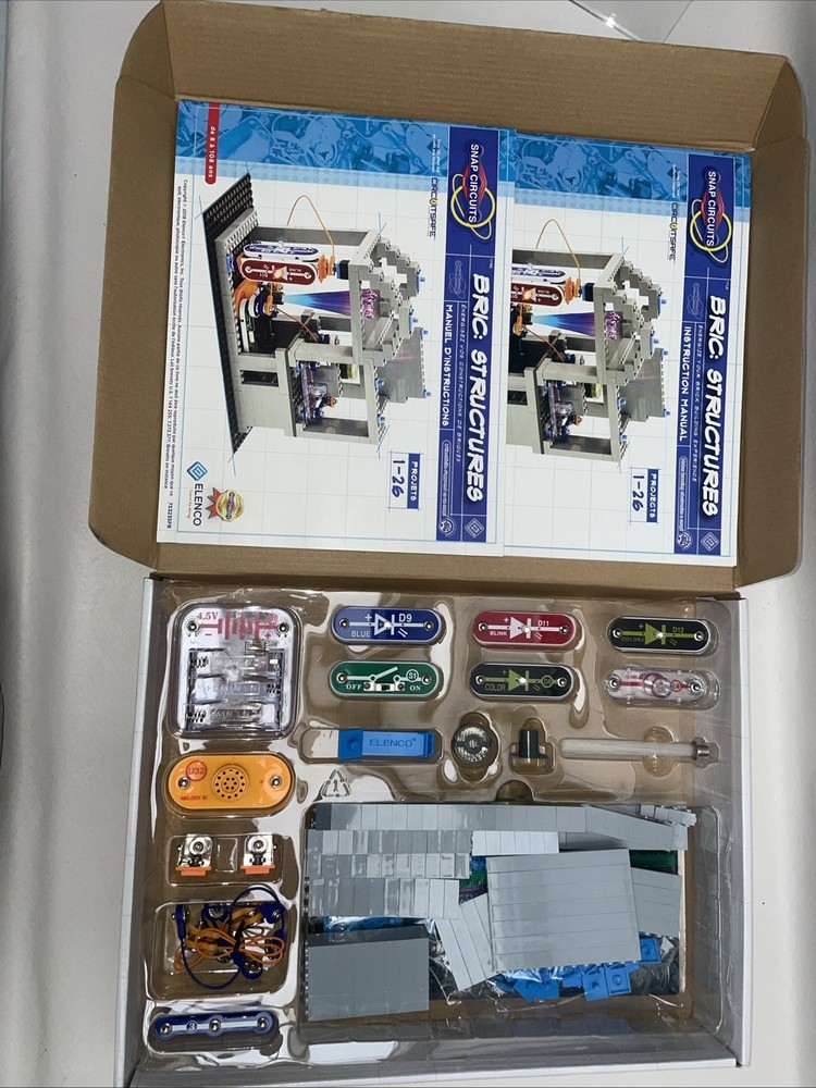 Elenco SC-BRIC1 Snap Circuits Bric Structures Electronics Kit Complete