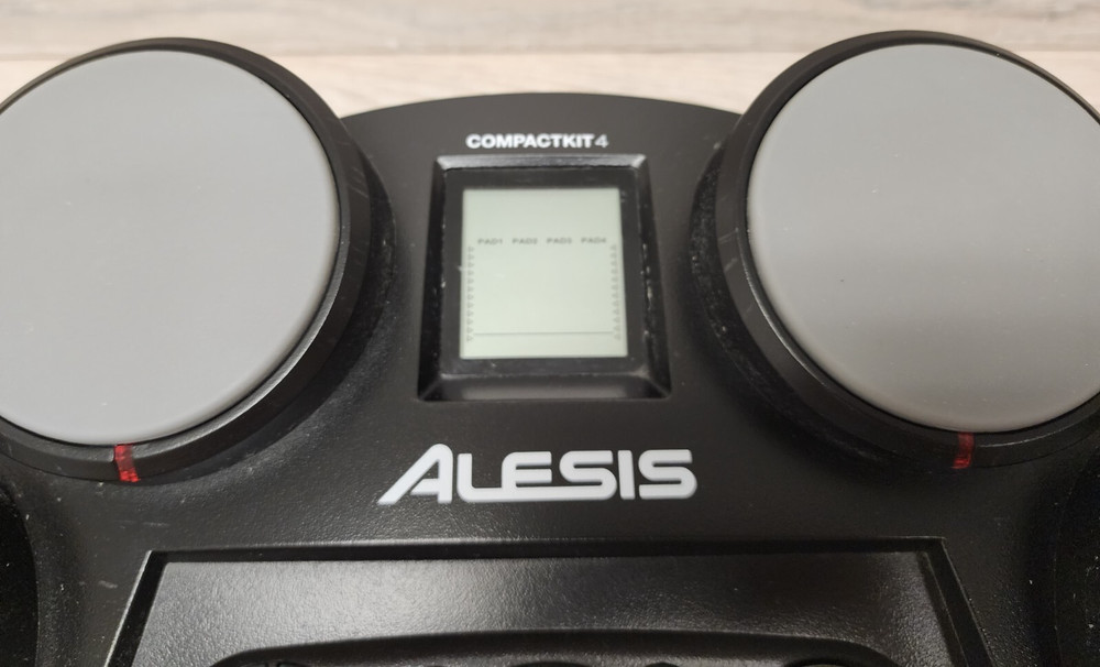 Alesis CompactKit 4 Tabletop Electric Electronic Drum Kit Pads Tested Working