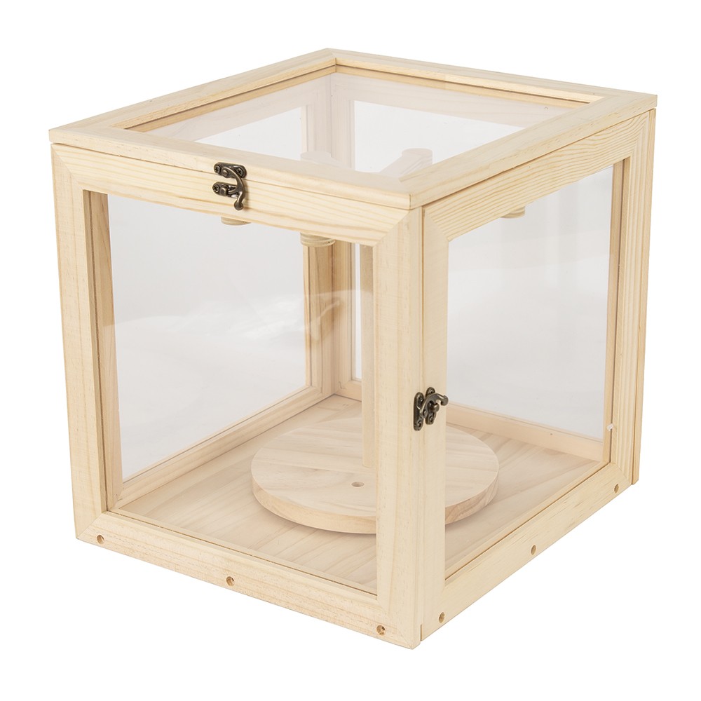 Acrylic Display Case Rotatable Base Hot Wheels Doll Toy Showcase Display Boxes