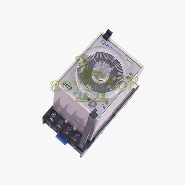 one CHNT JSZ3 A-D AC220V Energized Delay Time Relay+Base New