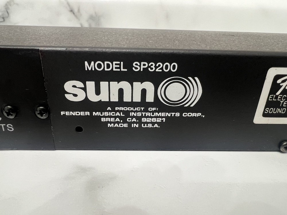 Sunn SP 3200 Graphic Equalizer No Power Cord Untested Vintage