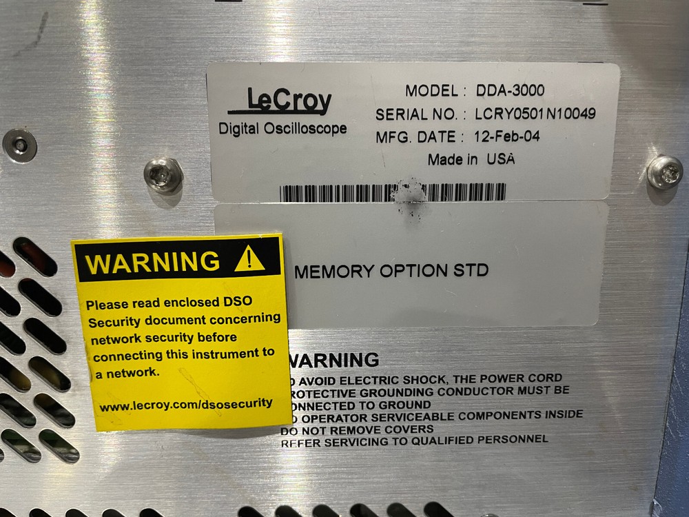 LeCroy DDA-3000 Disk Drive Analyzer Opt DDA