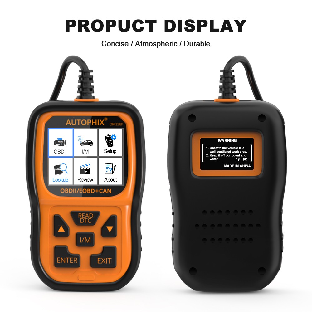 AUTOPHIX OM126P OBD2 Scanner Check Engine Enhanced Code Reader Auto Diagnostic