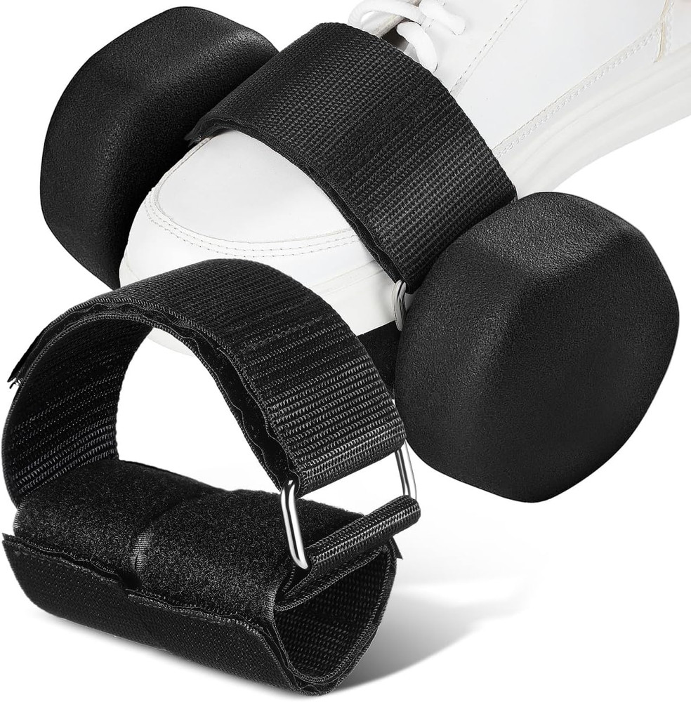 Adjustable Ankle Straps for Weight Lifting - 2 Pack Foot Attachments
