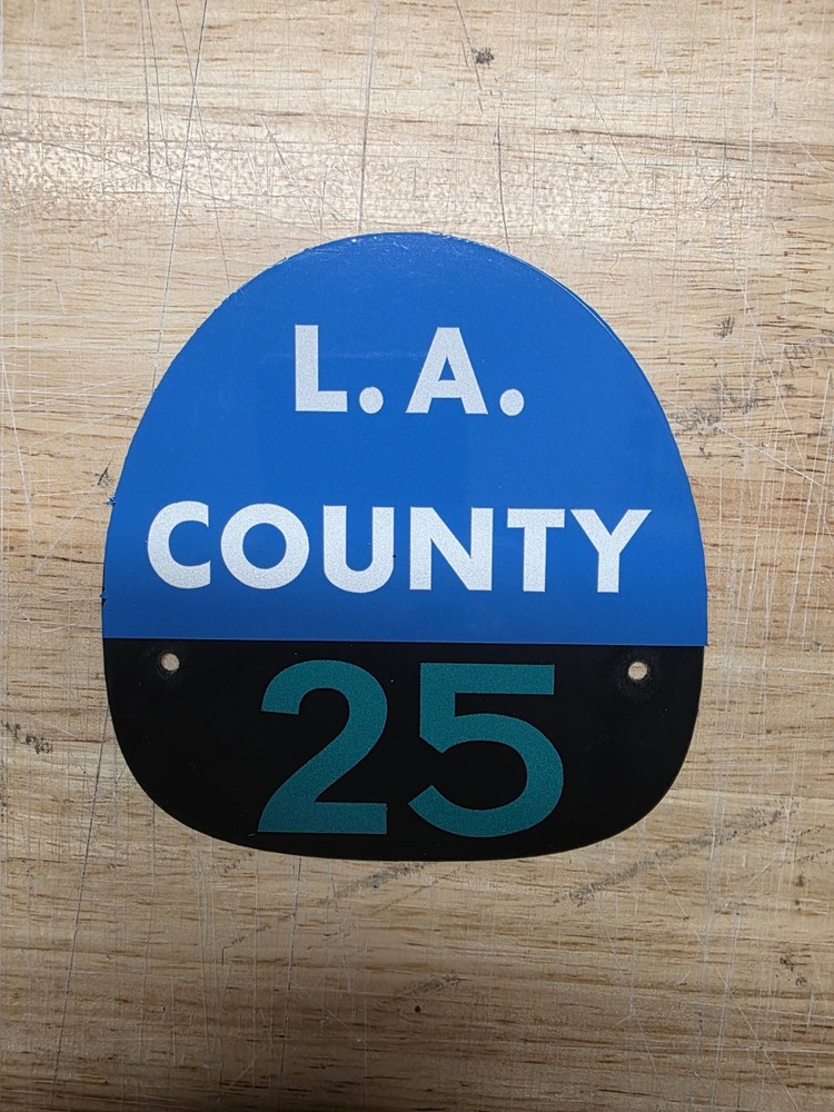 LA COUNTY 25 FIRE HELMET SHIELD