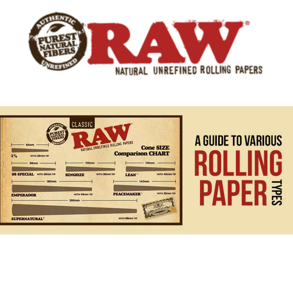 RAW Black Borosilicate Glass Rolling Tips | Slim Cigarette Filter Tips |