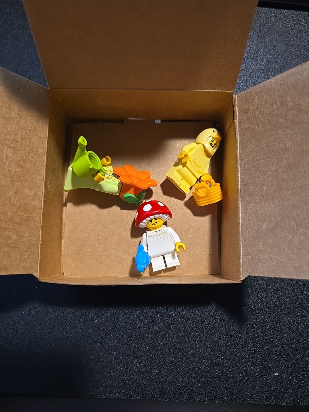 LEGO BAM Build a Minifigure spring march 2026 all 3 chicken flower mushroom New