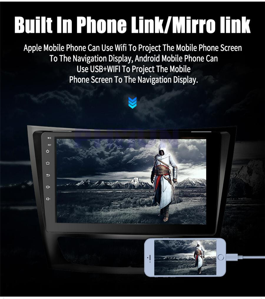 9in Car Multimedia Player SWC RDS Fit For Mercedes-Benz G-Class W463 2001-2008