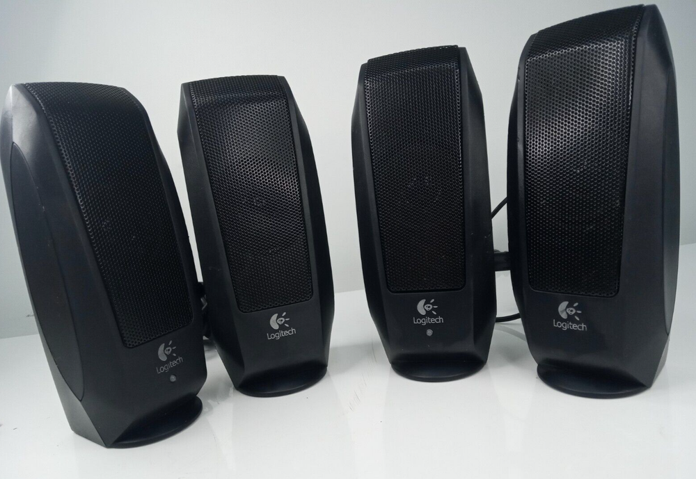 LOGITECH S-120 WIRED SPEAKER SYSTEM LOT OF 2