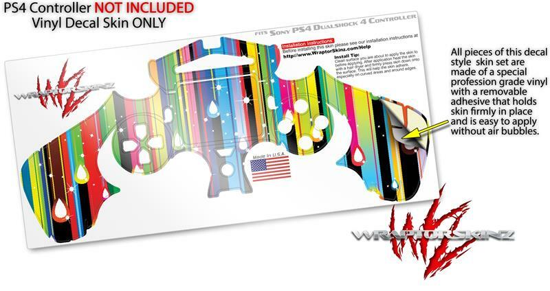 Skin for Sony PS4 Controller Color Drops