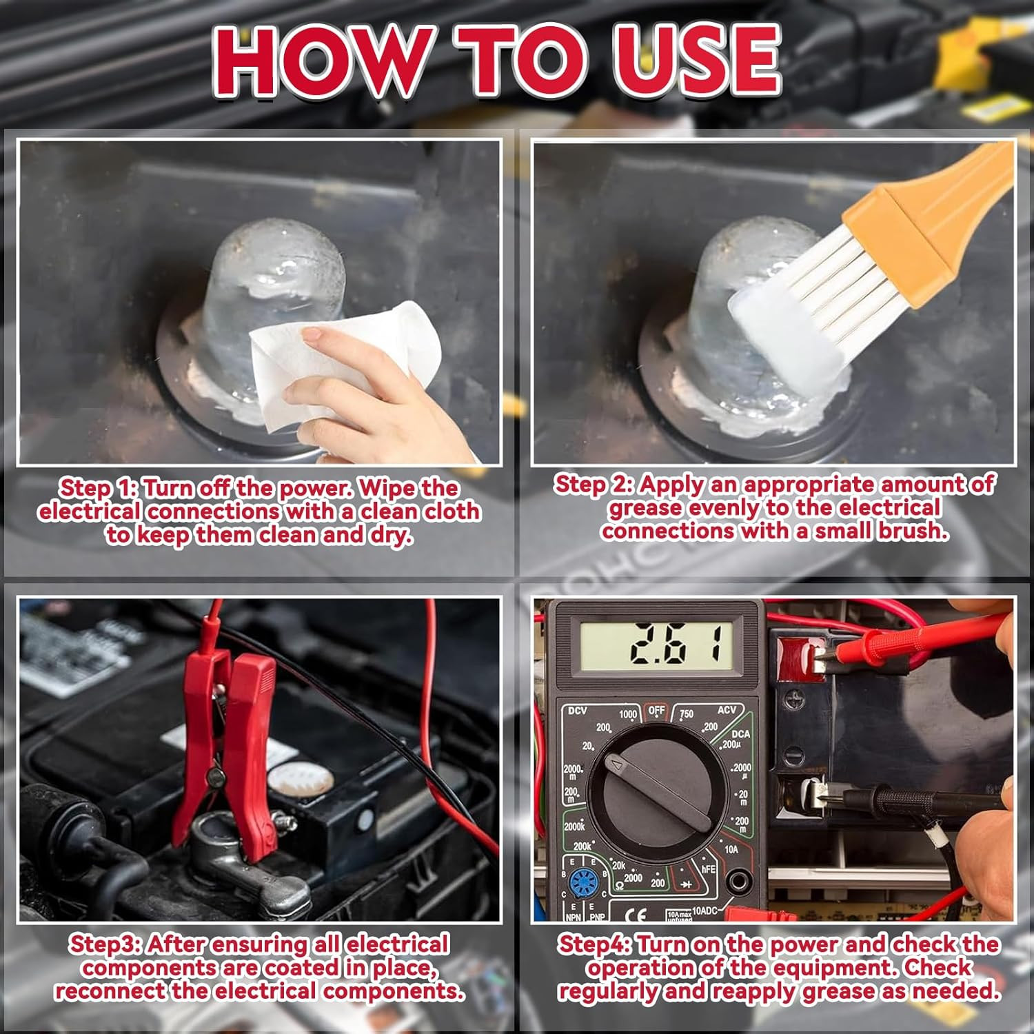 Silicone Dielectric Grease for Electrical Connectors Automotive, Spark Plug Grea