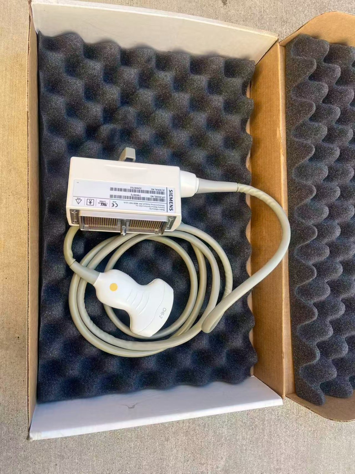 CH6-2 SIEMENS CONVEX ARRAY ULTRASOUND TRANSDUCER PROBE 7465672 With BOX