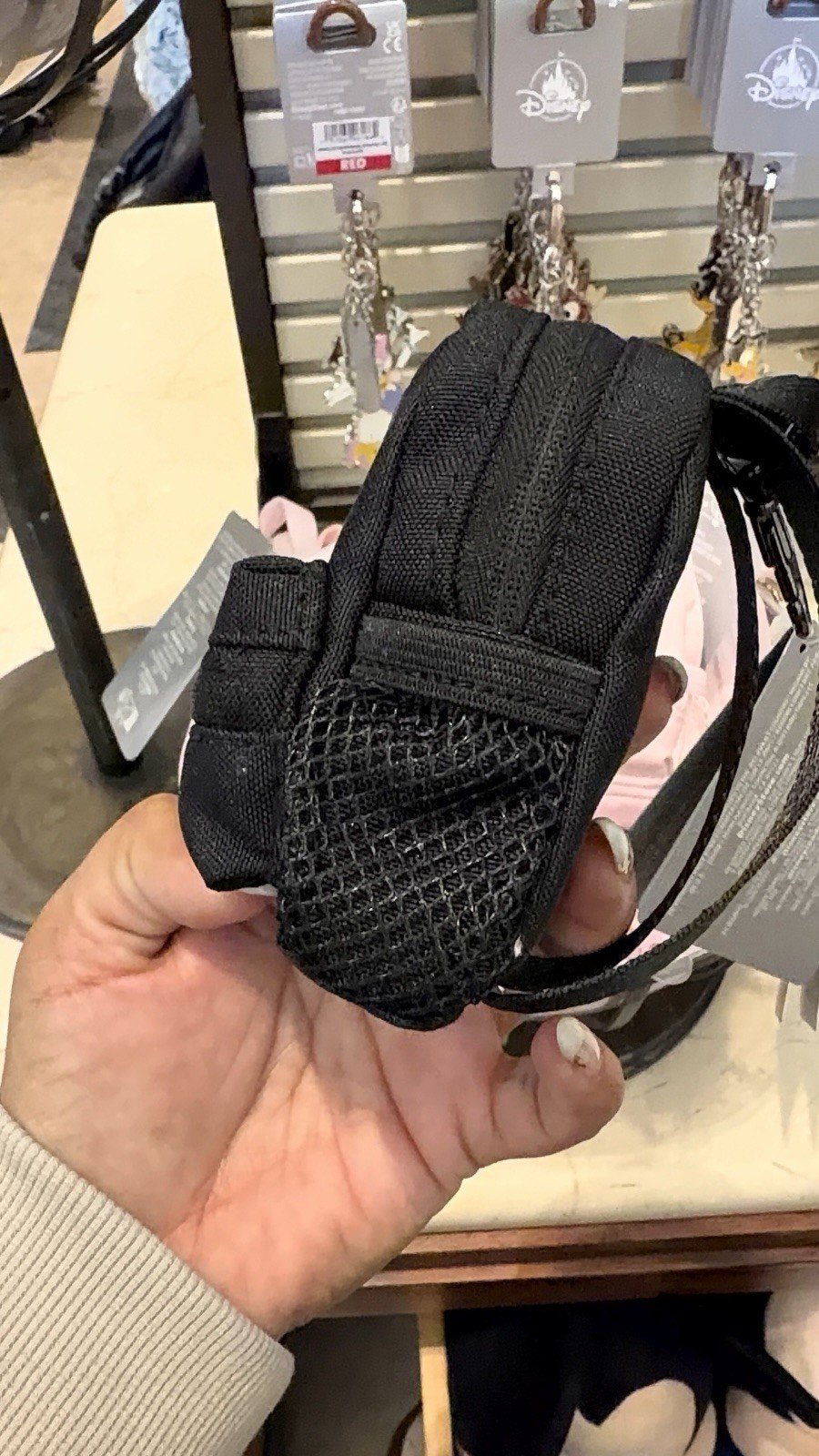 New 2026 Disney Parks Black D Mini Backpack Keychain