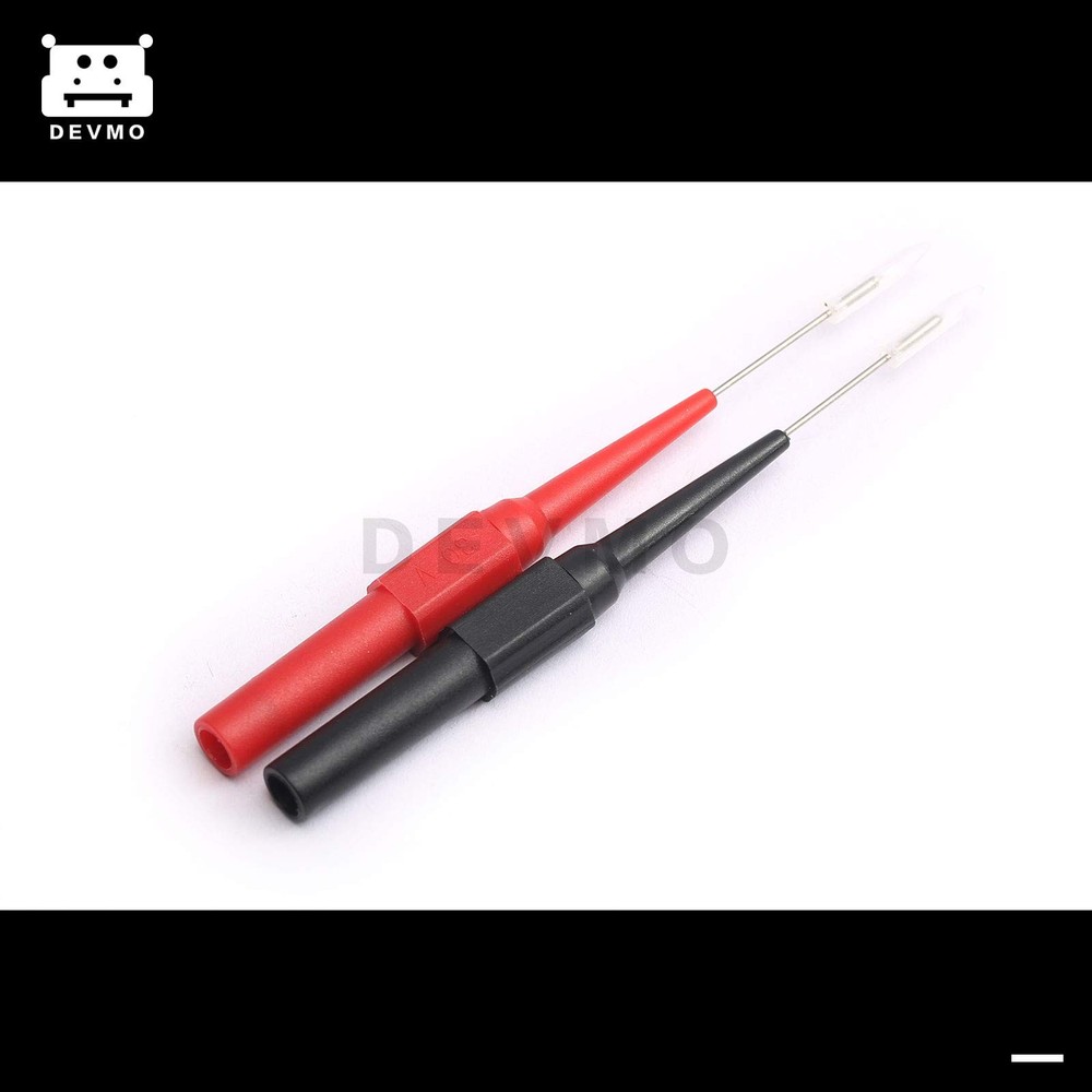 DEVMO 2Pairs Multimeter Test Lead Extention Back Probes Sharp Needle Micro Pi...