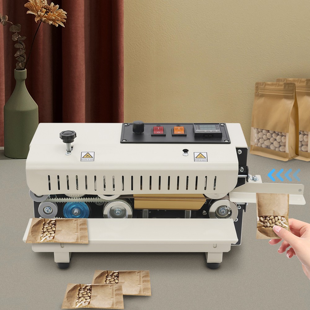 Automatic 600W Continuous Band Sealer for Efficient Horizontal Bag Sealing