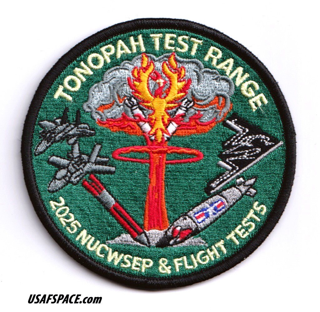 USAF TONOPAH TEST RANGE Nuclear Weapons-B61-12-2025 FLIGHT TEST NUCWSEP PATCH