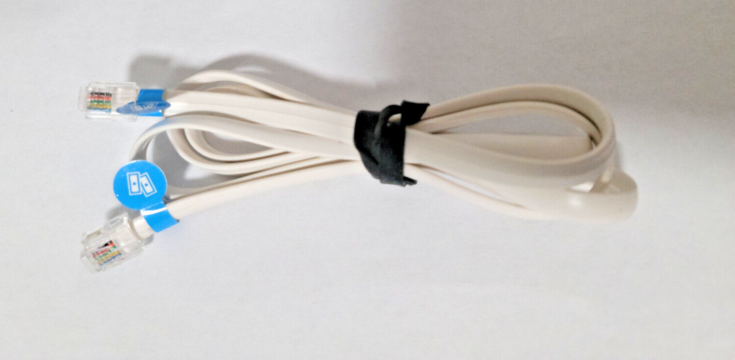 OEM ~ Clover 6-pin Cash Drawer Cable/Wire/Cord  (Blue Label)