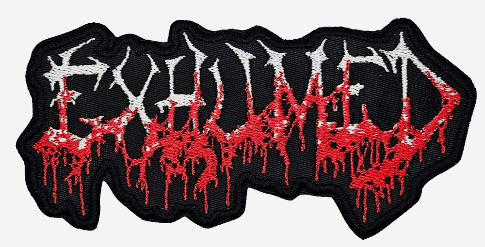 EXHUMED LOGO (shaped border) EMBROIDERED PATCH