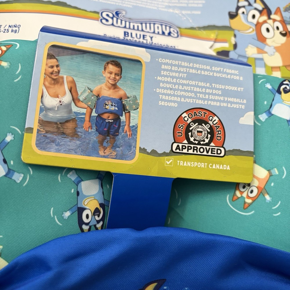Bluey Puddle Jumper / Life Jacket Swimways Floatie Pool