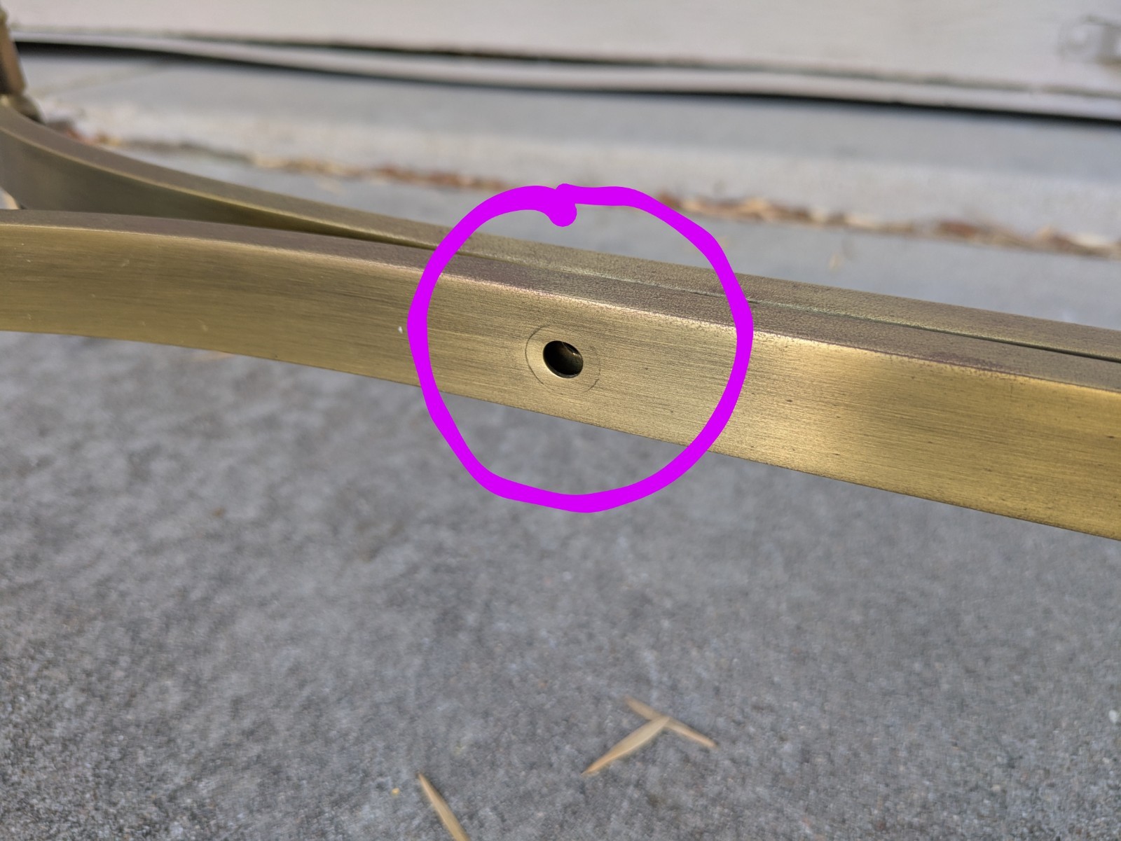 Vintage La Barge Style Glass Brass Console Table Flame Tip Hollywood Regency