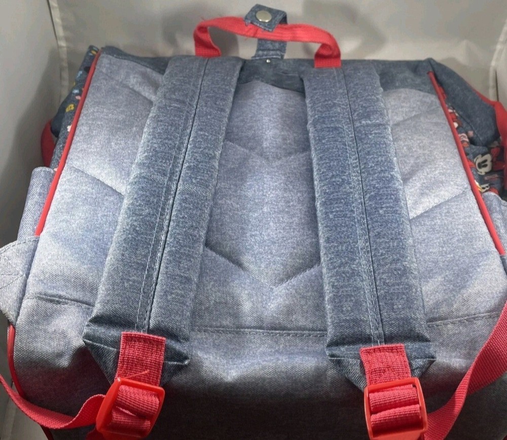 Disney Minnie Mouse Back Pack Chenille Bow Weekender