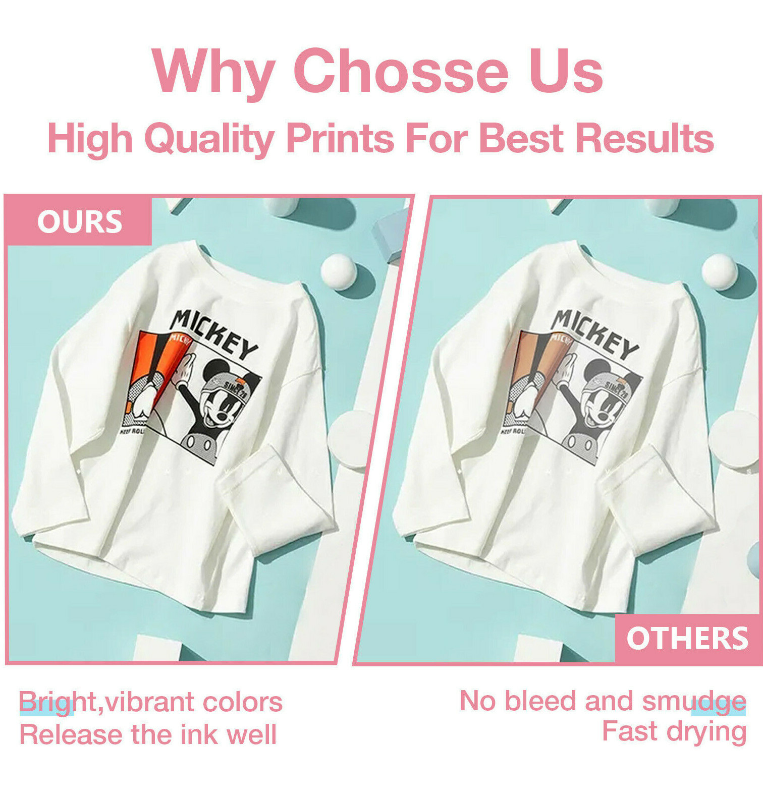 Koala Printable Inkjet Heat Transfer Paper Iron-on for Light T-shirt 25 Sheets