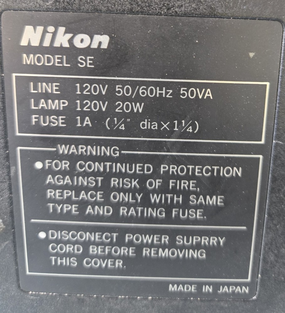 NIKON SE MONOCULAR HEAD W/ EYESPIECE