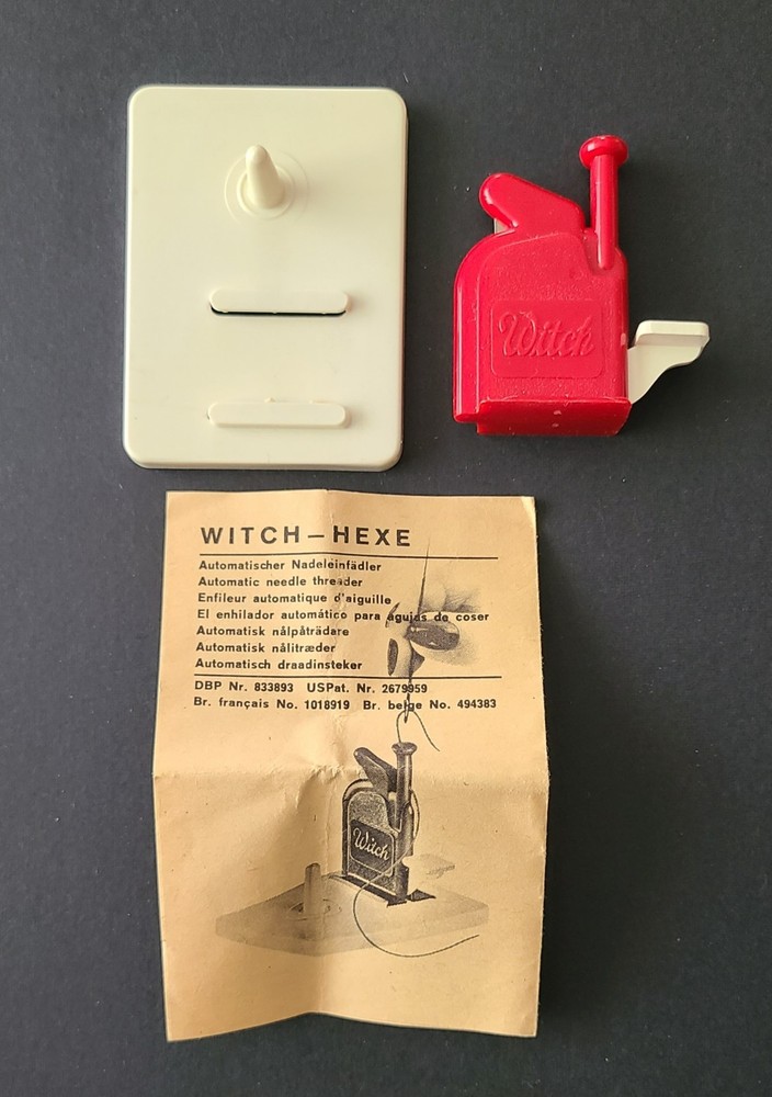 Vintage Witch Automatic Sewing Needle Threader Instructions And Original  Box