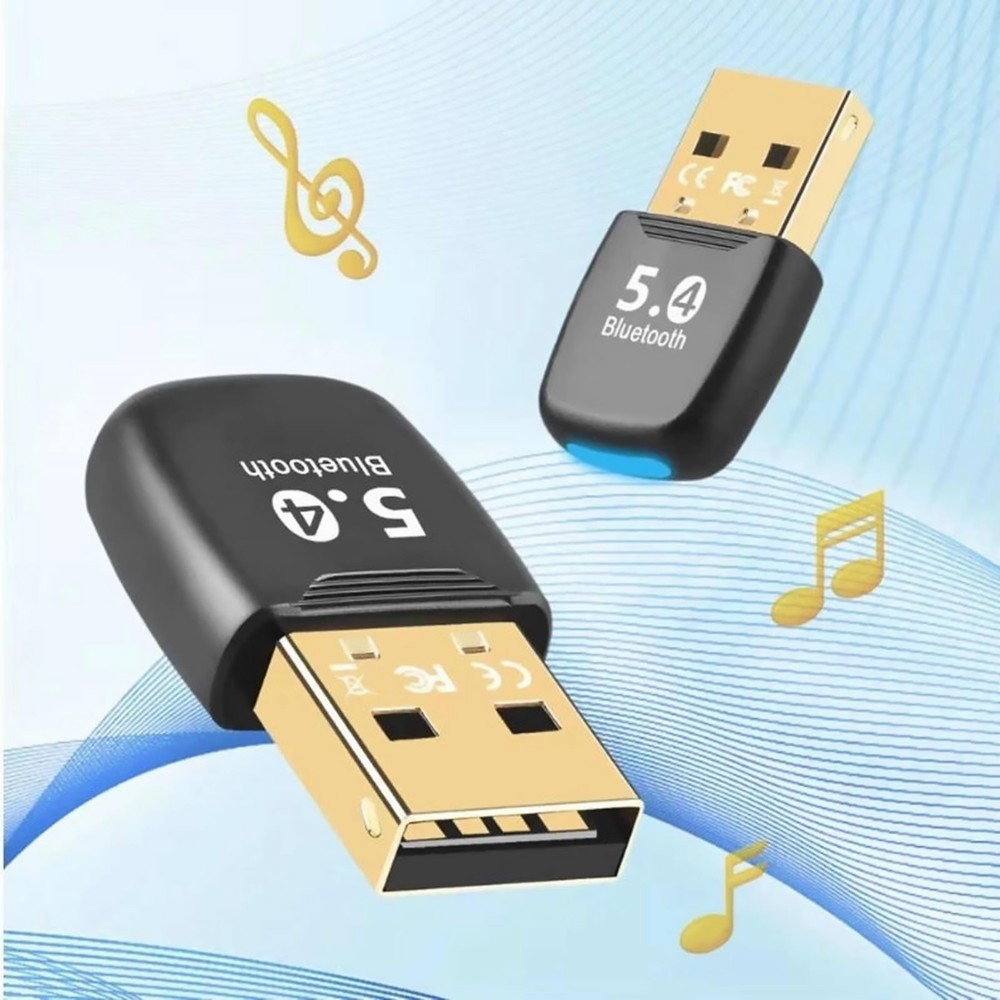 Bluetooth USB Dongle 5.4 for Desktop PC Enables Wireless Keyboard Mouse Printer